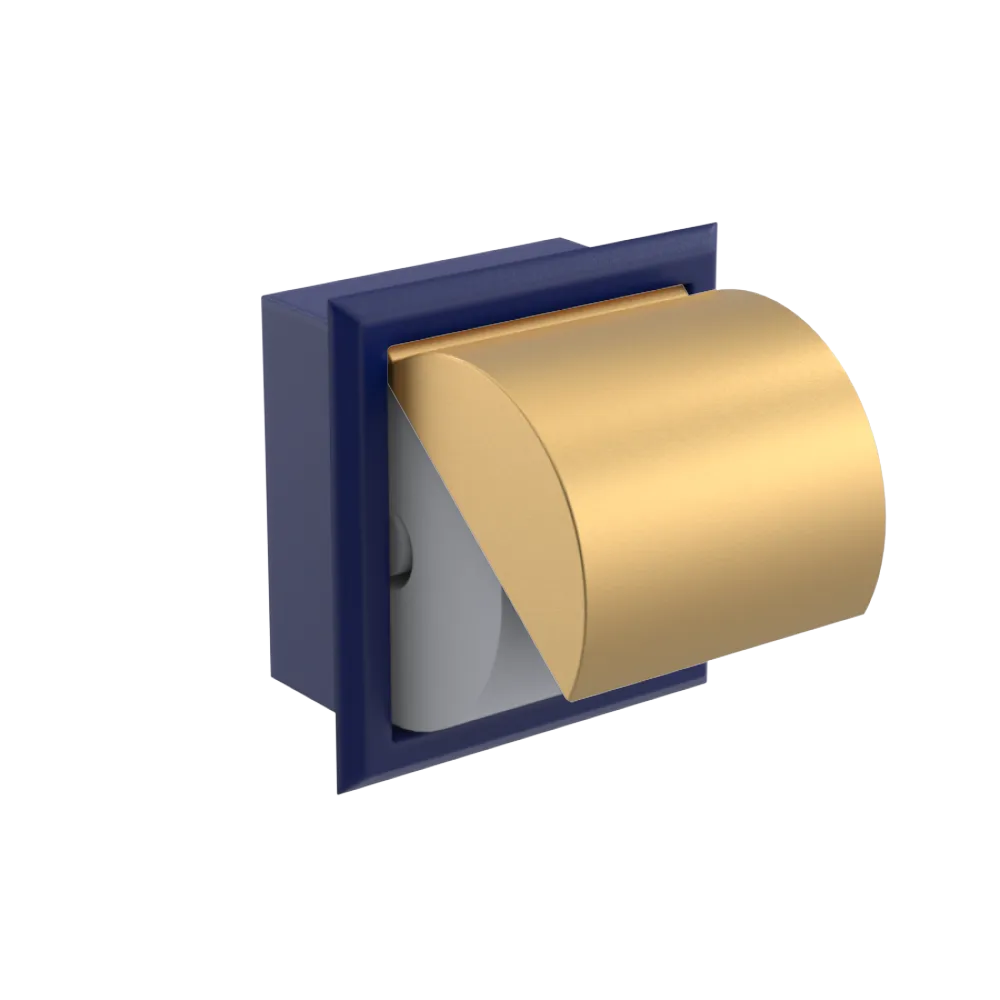 Rubinet RECESSED TOILET PAPER HOLDER Midnight Blue