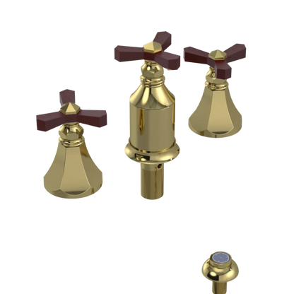 Rubinet Bidet Fitting with Spray, Diverter, and Vacum Breaker (Less Drain) Bright Brass