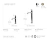 KALIA CITÉ Single hole sink faucet (without drain)