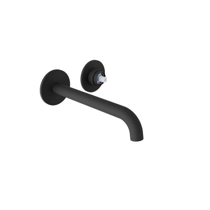 Baril Single lever wall-mounted lavatory faucet (without handle), drain not included