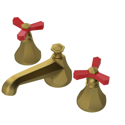 Rubinet Widespread Lav. Set. (less drain) Antique Brass Matt