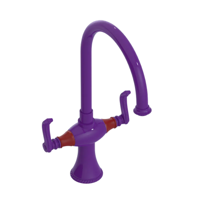 Rubinet Two Handle Single Hole Kitchen Set Purple Haze