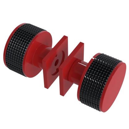 Rubinet Shower Door Knob (set) Red