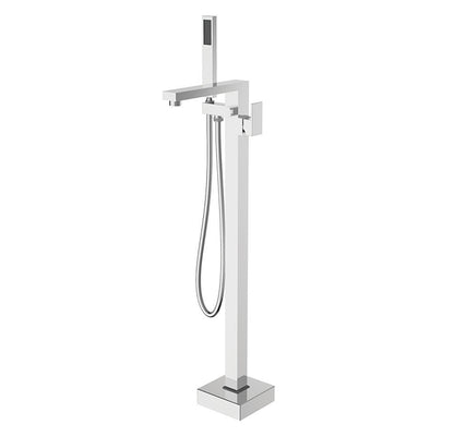Cabano Floor mount tub filler with hand shower