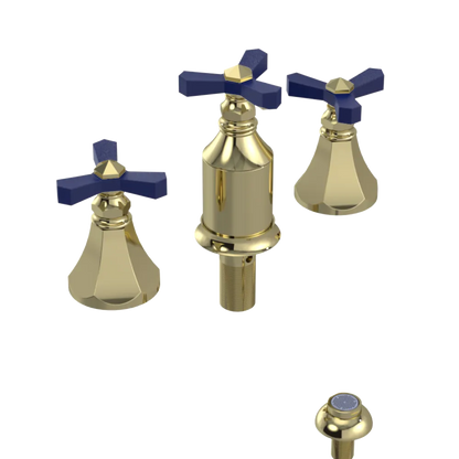 Rubinet Bidet Fitting with Spray, Diverter, and Vacum Breaker (Less Drain) Gold