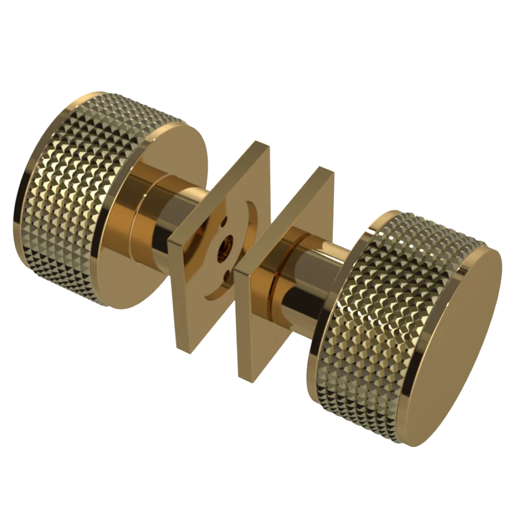 Rubinet Shower Door Knob (set) Gold