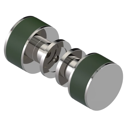 Rubinet Shower Door Knob (set) Polished Nickel