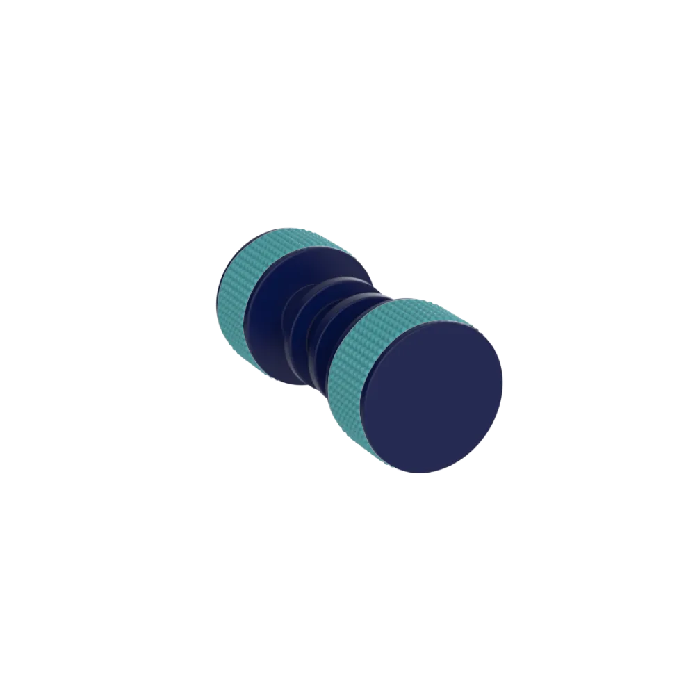 Rubinet Shower Door Knob (set) Midnight Blue