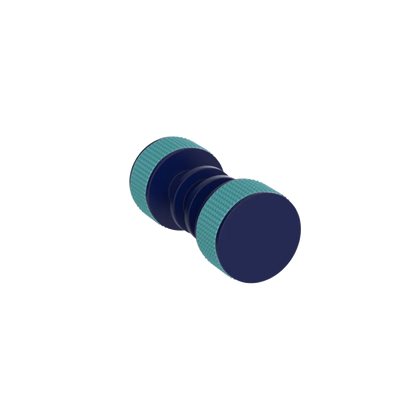 Rubinet Shower Door Knob (set) Midnight Blue