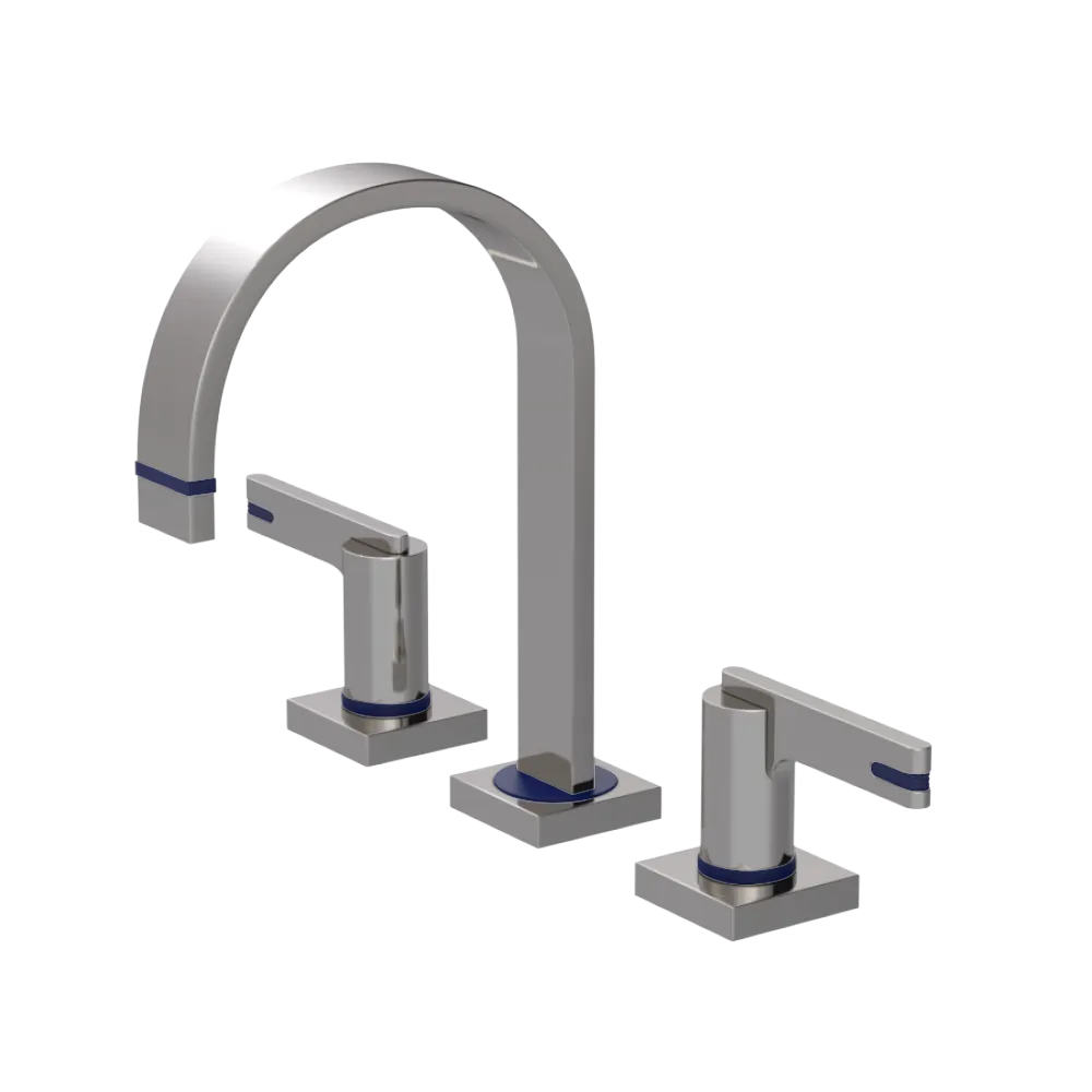 Rubinet Widespread Lav. Set. (less drain) Polished Nickel
