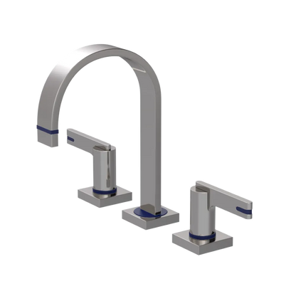 Rubinet Widespread Lav. Set. (less drain) Polished Nickel