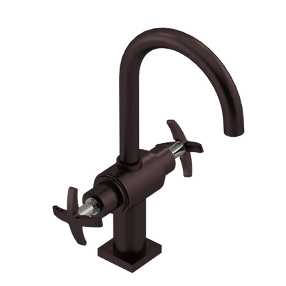 Rubinet Single Hole Dual Handle Lav. Set. (less drain) Oil Rubbed Bronze
