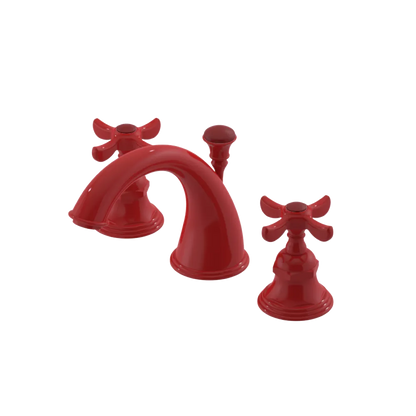 Rubinet Widespread Lav. Set. (less drain) Red