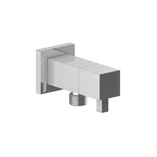 Vogt Square Brass Elbow Connector with Shut-Off CC