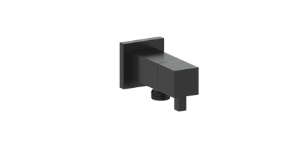 Vogt Square Brass Elbow Connector with Shut-Off CC