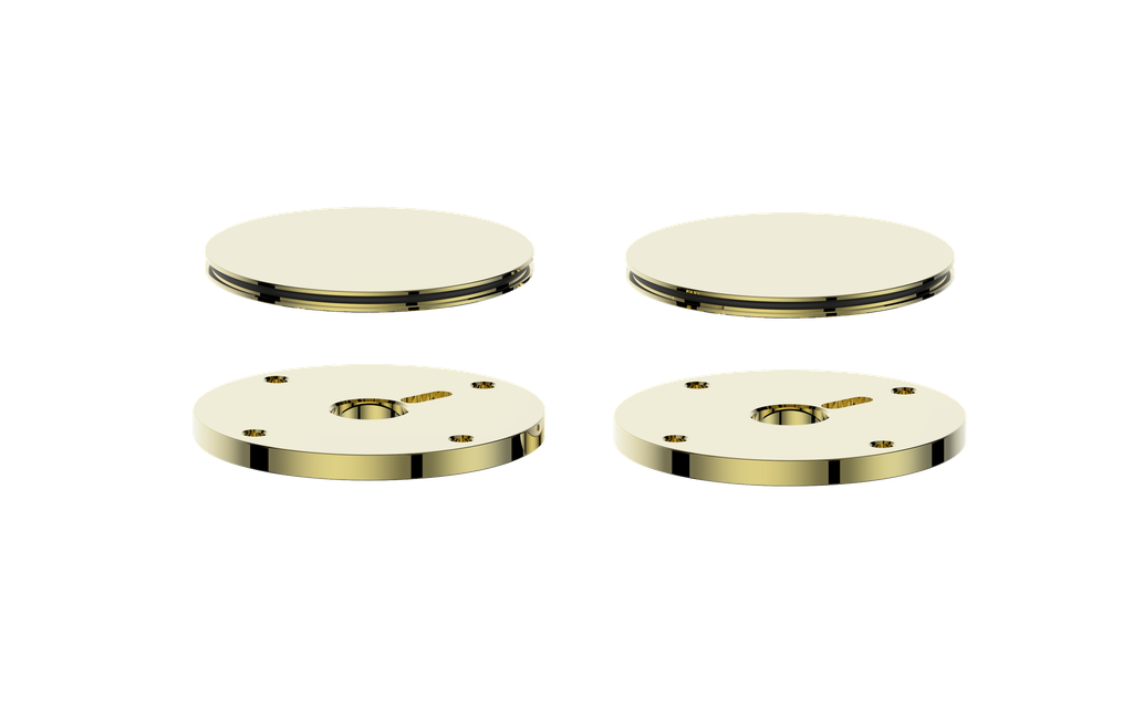 Vogt Mond Colour Accents for 8" C.C. Faucet and 2/3-Way Valve with Moon Handles CC