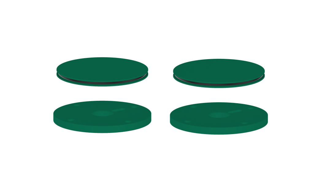 Vogt Mond Colour Accents for 8" C.C. Faucet and 2/3-Way Valve with Moon Handles CC