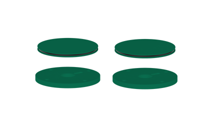 Vogt Mond Colour Accents for 8" C.C. Faucet and 2/3-Way Valve with Moon Handles CC