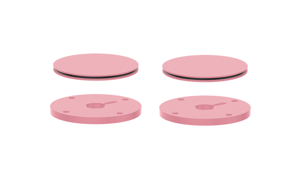 Vogt Mond Colour Accents for 8" C.C. Faucet and 2/3-Way Valve with Moon Handles CC