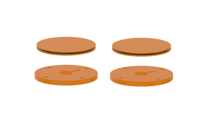 Vogt Mond Colour Accents for 8" C.C. Faucet and 2/3-Way Valve with Moon Handles CC