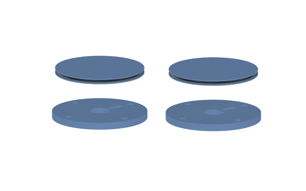 Vogt Mond Colour Accents for 8" C.C. Faucet and 2/3-Way Valve with Moon Handles CC