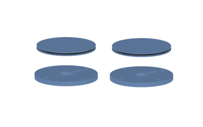 Vogt Mond Colour Accents for 8" C.C. Faucet and 2/3-Way Valve with Moon Handles CC