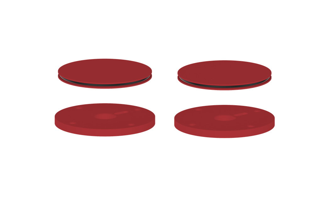 Vogt Mond Colour Accents for 8" C.C. Faucet and 2/3-Way Valve with Moon Handles CC