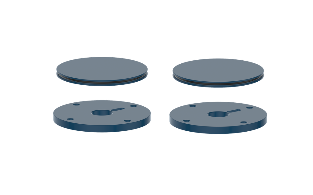 Vogt Mond Colour Accents for 8" C.C. Faucet and 2/3-Way Valve with Moon Handles CC