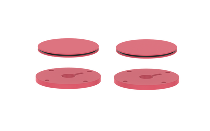 Vogt Mond Colour Accents for 8" C.C. Faucet and 2/3-Way Valve with Moon Handles CC