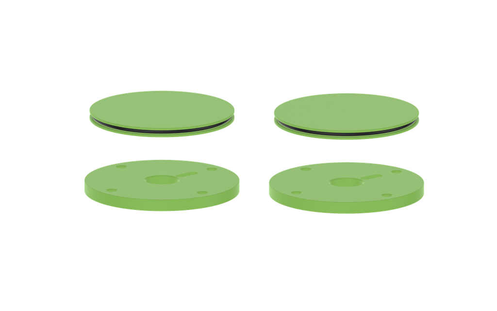 Vogt Mond Colour Accents for 8" C.C. Faucet and 2/3-Way Valve with Moon Handles CC