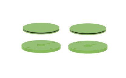 Vogt Mond Colour Accents for 8" C.C. Faucet and 2/3-Way Valve with Moon Handles CC