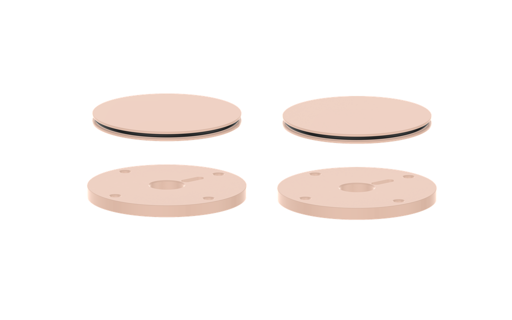 Vogt Mond Colour Accents for 8" C.C. Faucet and 2/3-Way Valve with Moon Handles CC