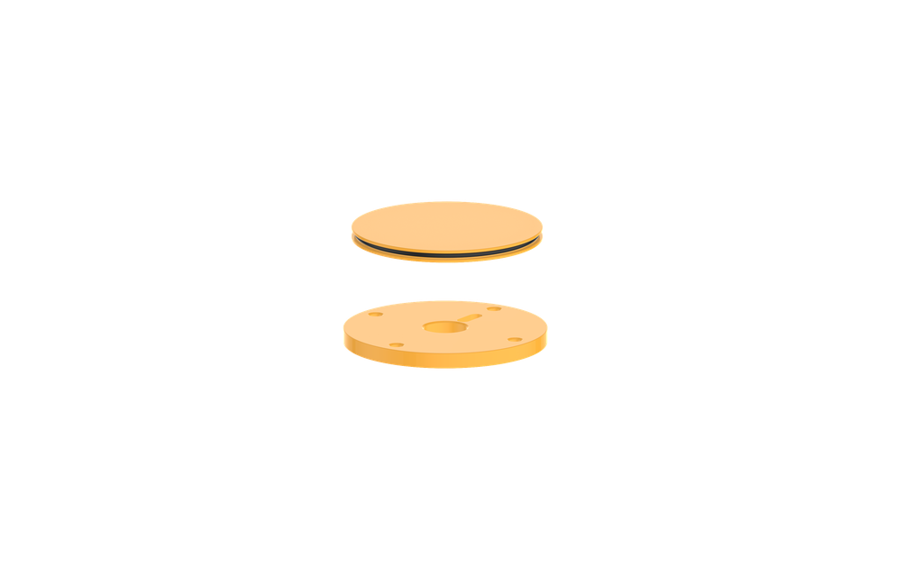 Vogt Mond Colour Accents for Wall Mount Tub Filler with Moon Handles CC