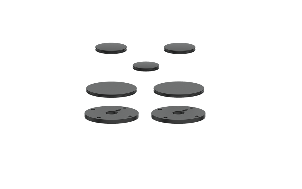 Vogt Mond Colour Accents for 2/3-Way Shower Set with Moon Handles CC