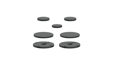 Vogt Mond Colour Accents for 2/3-Way Shower Set with Moon Handles CC