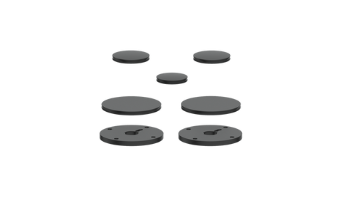 Vogt Mond Colour Accents for 2/3-Way Shower Set with Moon Handles CC