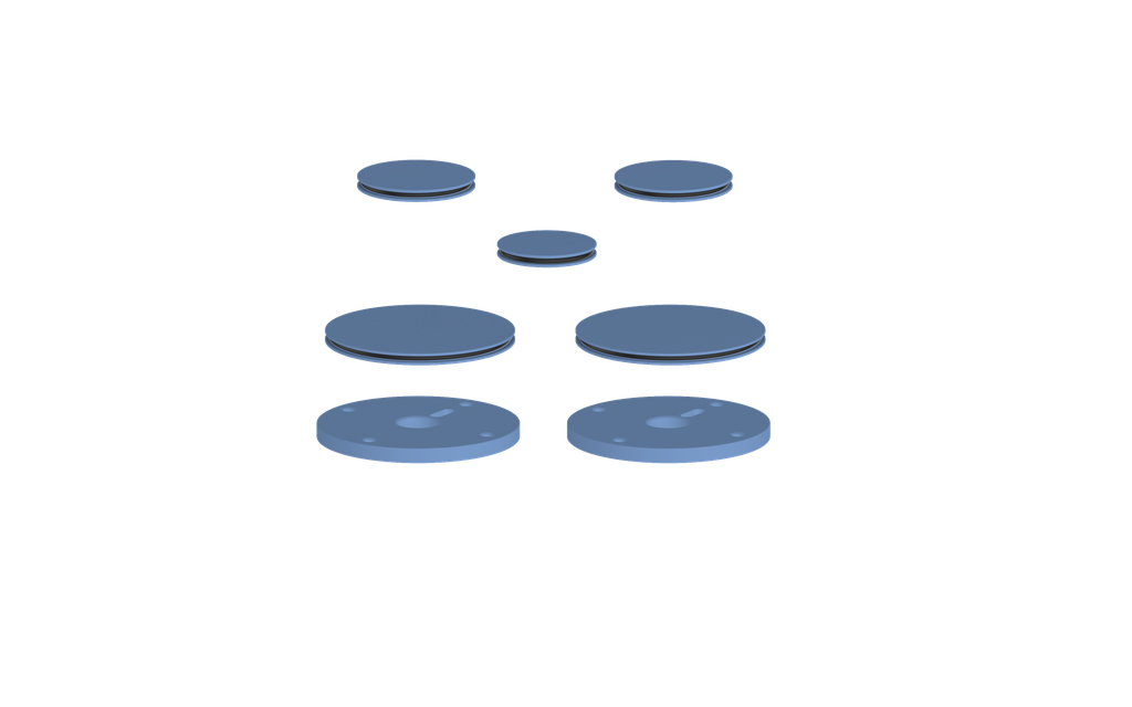 Vogt Mond Colour Accents for 2/3-Way Shower Set with Moon Handles CC