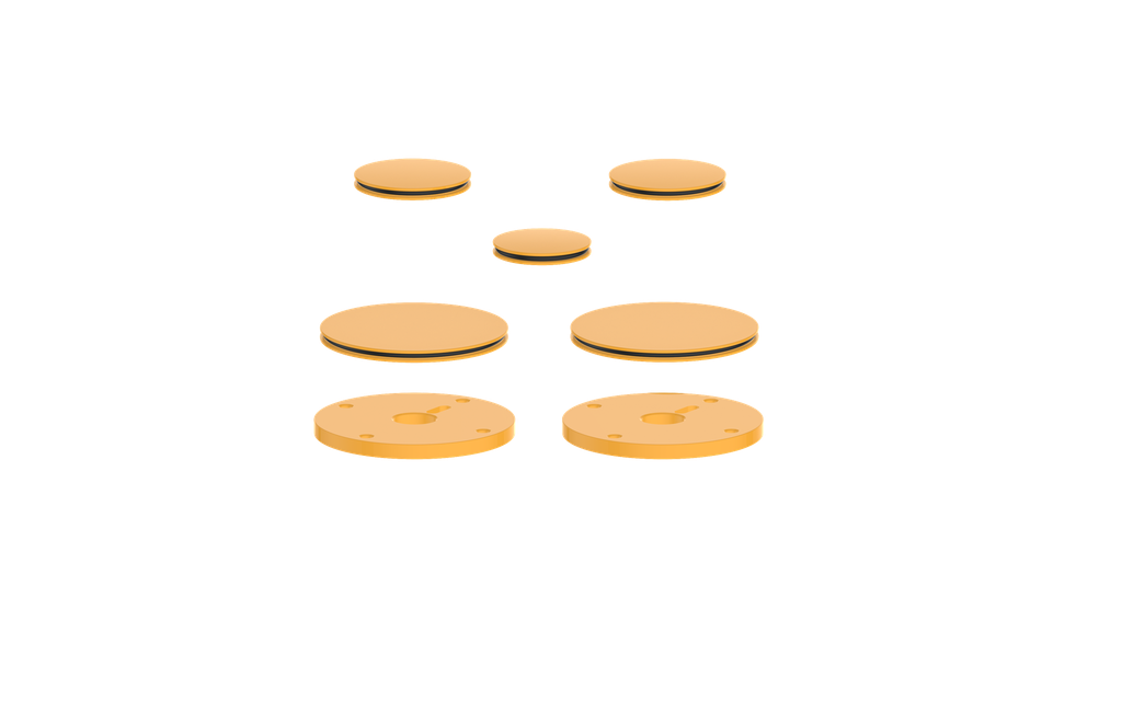 Vogt Mond Colour Accents for 2/3-Way Shower Set with Moon Handles CC