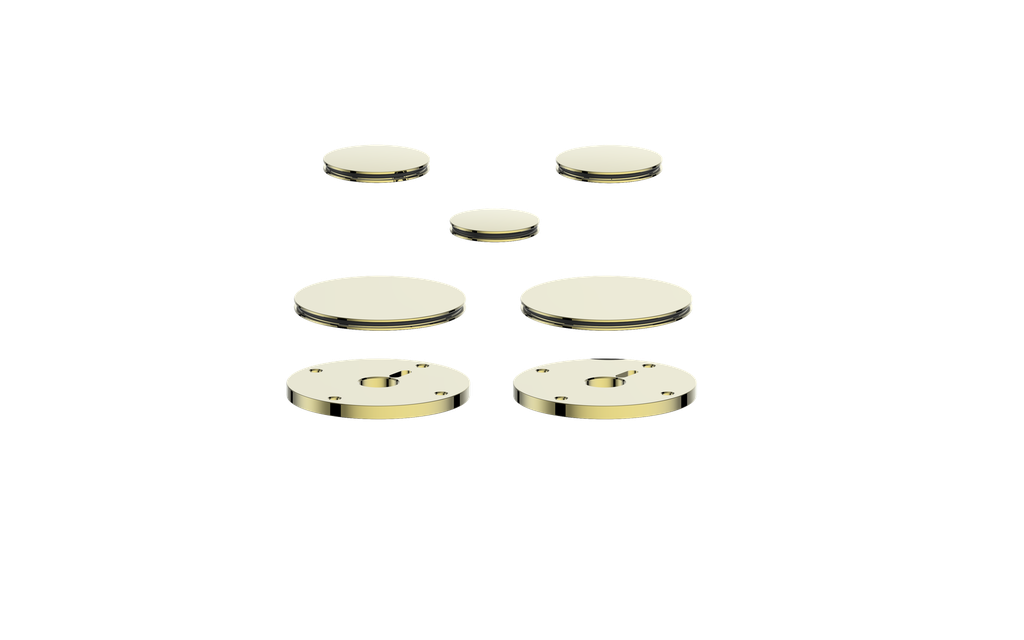 Vogt Mond Colour Accents for 2/3-Way Shower Set with Moon Handles CC