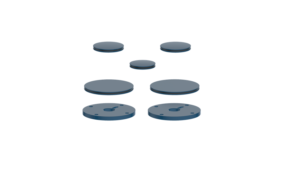 Vogt Mond Colour Accents for 2/3-Way Shower Set with Moon Handles CC