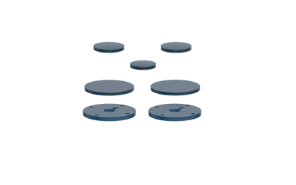 Vogt Mond Colour Accents for 2/3-Way Shower Set with Moon Handles CC