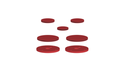 Vogt Mond Colour Accents for 2/3-Way Shower Set with Moon Handles CC