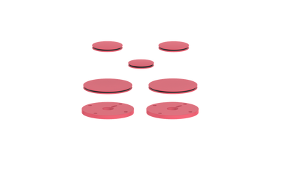 Vogt Mond Colour Accents for 2/3-Way Shower Set with Moon Handles CC