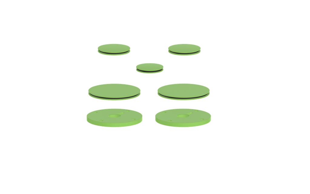 Vogt Mond Colour Accents for 2/3-Way Shower Set with Moon Handles CC