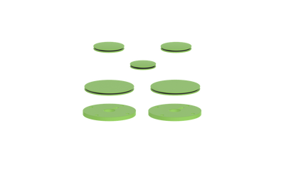 Vogt Mond Colour Accents for 2/3-Way Shower Set with Moon Handles CC