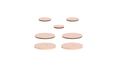 Vogt Mond Colour Accents for 2/3-Way Shower Set with Moon Handles CC