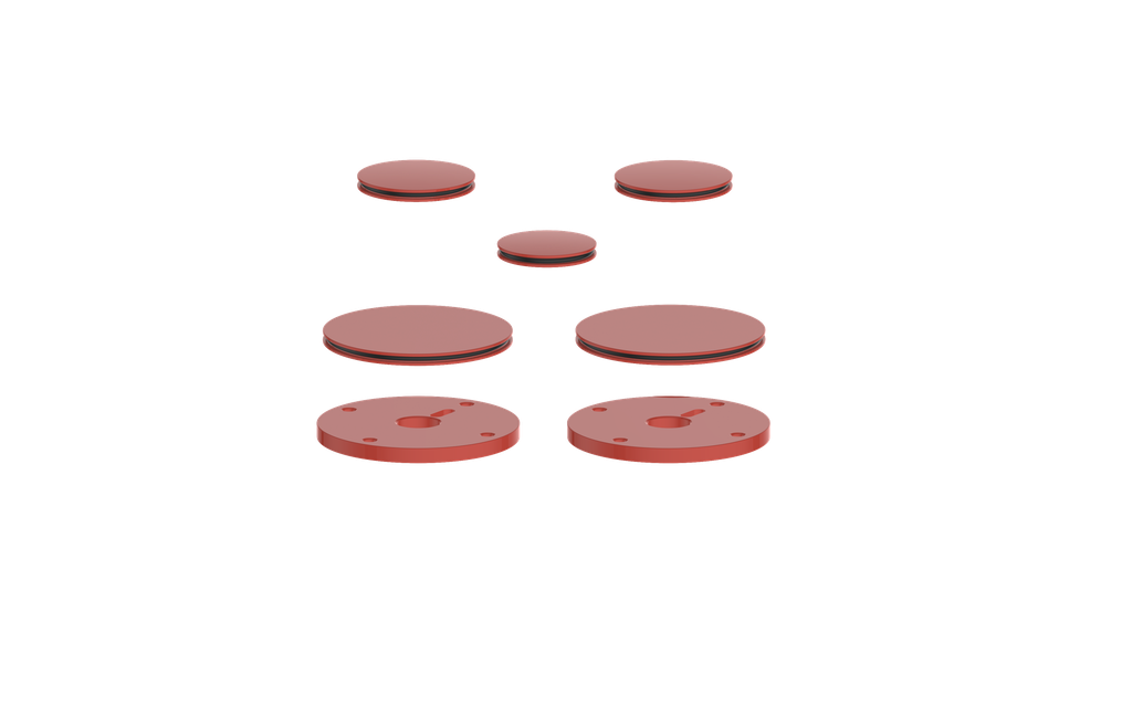 Vogt Mond Colour Accents for 2/3-Way Shower Set with Moon Handles CC