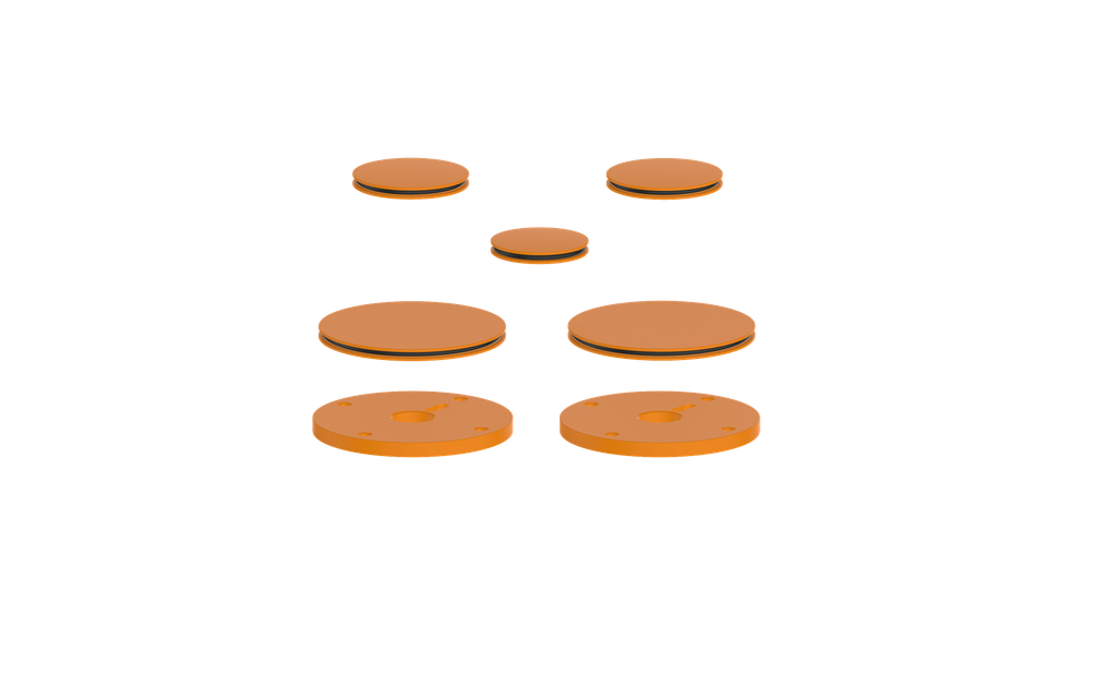 Vogt Mond Colour Accents for 2/3-Way Shower Set with Moon Handles CC