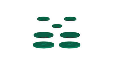 Vogt Mond Colour Accents for 2/3-Way Shower Set with Moon Handles CC