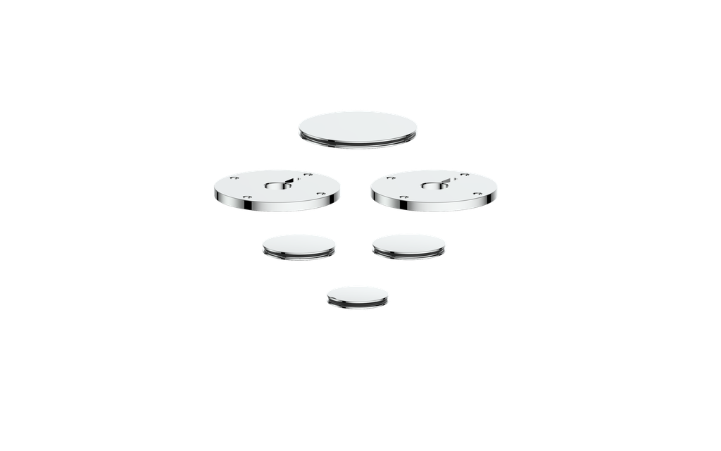 Vogt Mond Colour Accents for 2/3-Way Shower Set with Cross/Crescent Handles CC